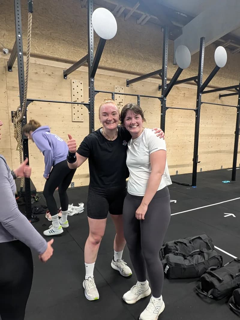 Community-Moment nach dem Finish