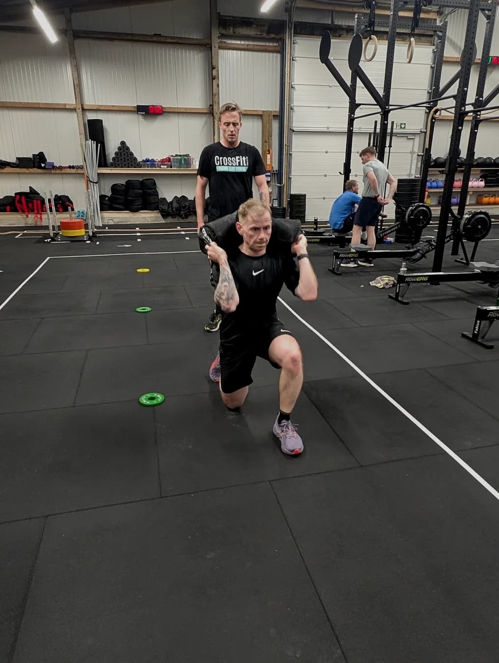 Sandbag Lunges — Station 7